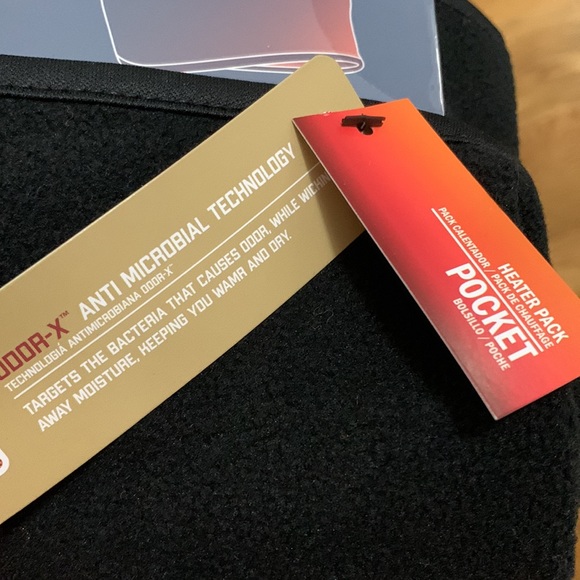 💕5/$15 Hot Mocs MENS Fleece Gaiter , NEW in black , 2 free warmers - Picture 4 of 4